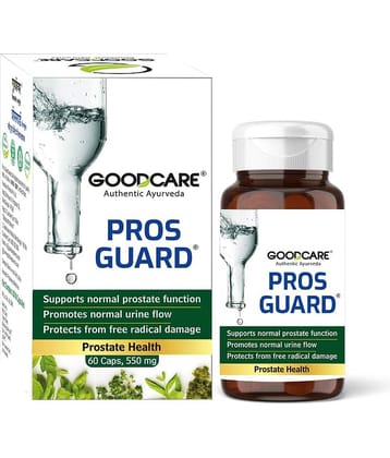 Goodcare Pros Guard Capsules, Ayurvedic Prostate Support for Men, Relieves Swelling, Burning, Promotes Healthy Urine Flow 60 No.s