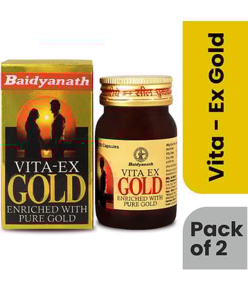 Baidyanath Vita Ex Gold With Pure Gold (40) Capsule 20 no.s Pack of 2