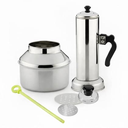 Avatar Stainless Steel Puttu Maker with Steamer, Traditional Kerala Puttu Kudam