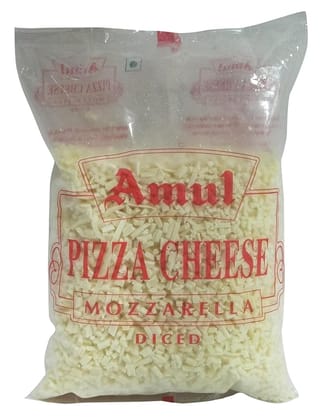Amul Mozzarella Diced Pizza Cheese 1 KILOGRAM