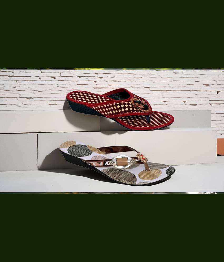 PM Traders Multi Color Women's Flats