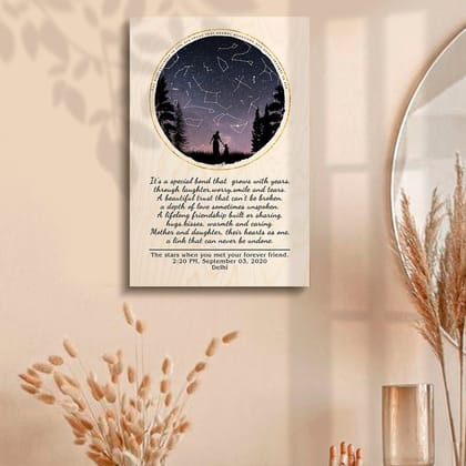 Personalised | Mother Daughter | Star Map-14x11 Inch