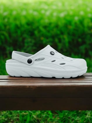 Hirolas® Men’s Cushioned Fluffy Ultra-Comfort Clogs Sliders - Light Grey HROMCL08LGRY