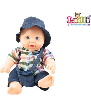 Cool Golu Baba Doll Little Boy in Teddy Red white Hat Boy Check Dress Doll