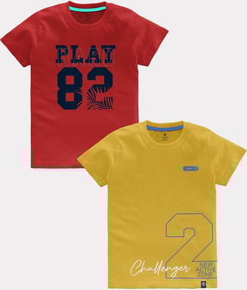 CODEZ Pack of 1 Boys Cotton T-Shirt ( Multicolor )
