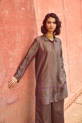 GEOMETRIC EMBROIDERED PANT SET-XS / XS