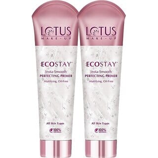 Lotus Make-Up Ecostay Insta Smooth Perfecting Primer 30G (Pack Of 2) Primer - 60 G (Transparent)