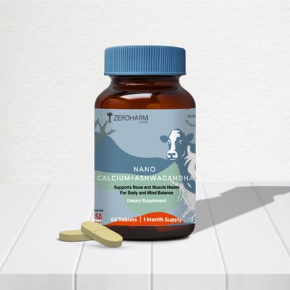 Holistic Calcium And Ashwagandha Tablets 60 Tablets