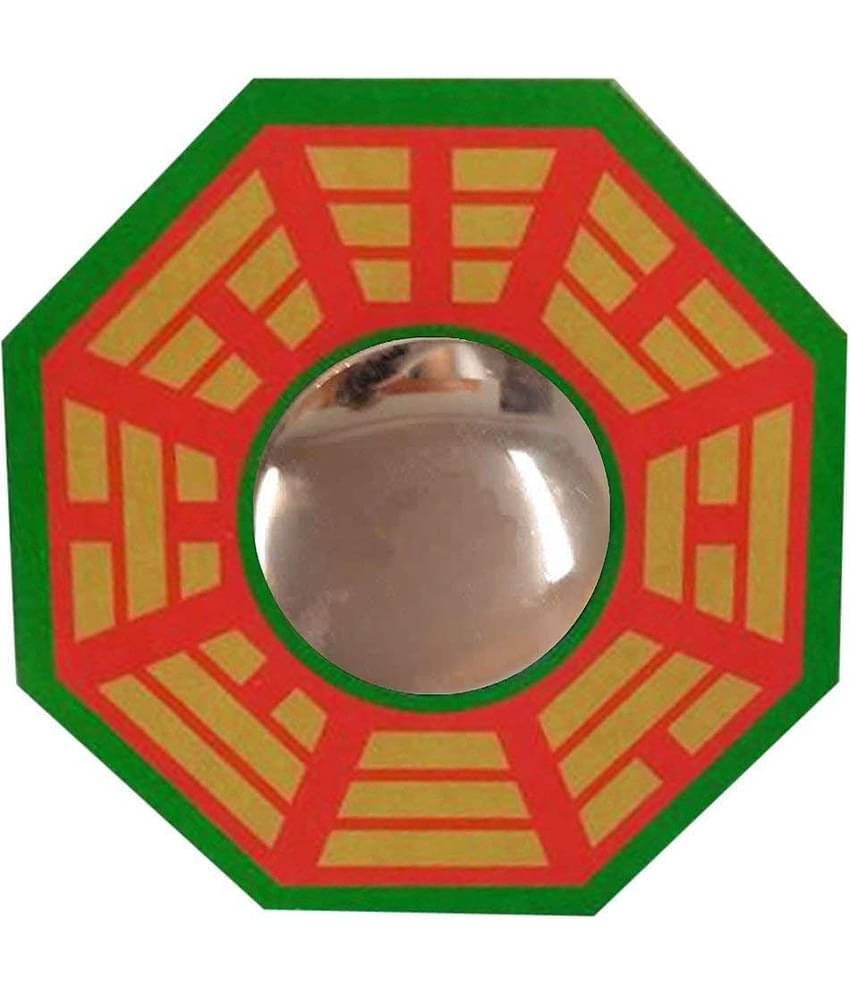 Feng Shui Chinese Convex Vastu Bagua(Pa KUA) Mirror for Positive(Chi) Energy | Wall/Door Decor for Protection