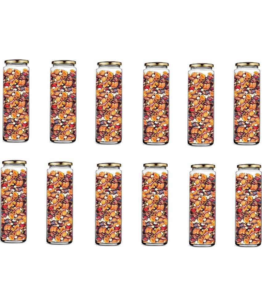 AFAST Airtight Storage  Glass Food Container Set of 12 500 mL