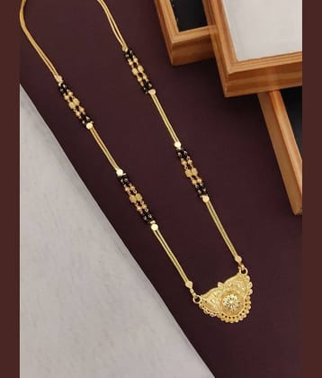 Shivay Fashion Golden Mangalsutra ( Pack of 1 )
