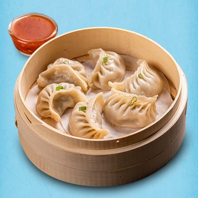 Chicken Classic Momo With Momo Chutney (Choose Steamed/ Fried)