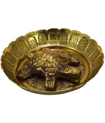 Brass Tortoise Plate / tortoise plate Decorative Showpiece / Kachua / Tortoise Plate