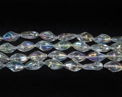 Lustre Designer Glass Beads For Jewellery Making. (23X10 MM) , LGB-031-1 String 13 Piece / 23X10 MM