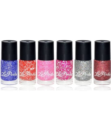 Laperla Multicolor Nail Polish With Zari-LNP905