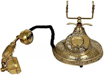 Medieval Vintage Brass Rotary Phone