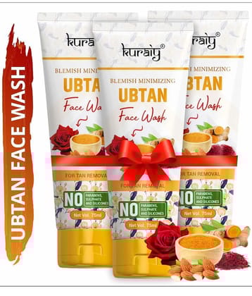 KURAIY Brightening Face Wash For Dry Skin Oily Skin Combination Moisturizing pack of 3
