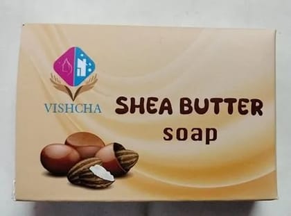 Natural Shea Butter Soap Bar for Body- 100gm - Refreshing Bath Soap Bar for Men & Women- All Natural, Handmade, Pure & Gentle Moisturizing Bathing Soap Fresh Fragrance