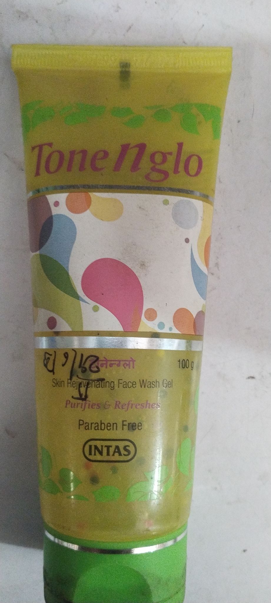 Tone glo Paraben free facewash 