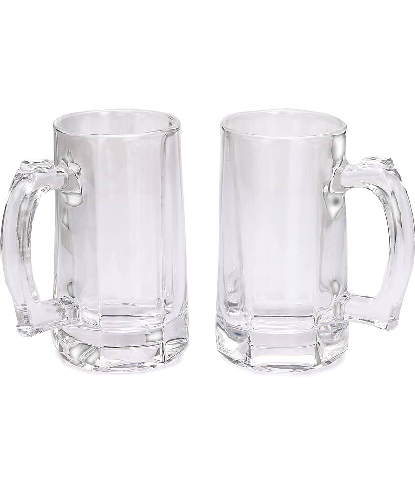 Afast Beer Mug Glasses Set,  400 ML - (Pack Of 2)