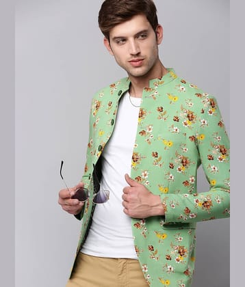 Showoff Cotton Blend Men's Blazer - Green ( Pack of 1 )
