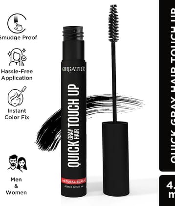 ORGATRE Hair Touch Up Stick Cruelty Free Temporary Hair Color 4 mL Black