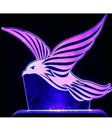 SUPERAJANTA Multicolor Night Lamp ( Pack of 1 )