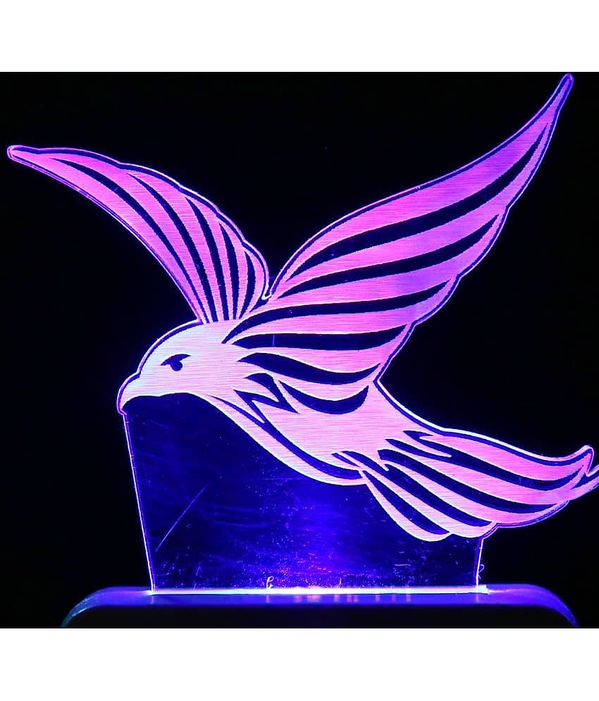 SUPERAJANTA Multicolor Night Lamp ( Pack of 1 )