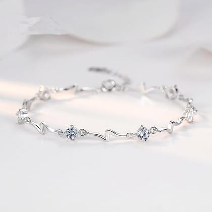 Silver Bracelet For Women and Girls Silver Bracelet