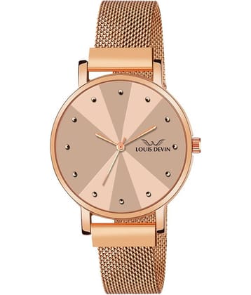 LOUIS DEVIN - Rose Gold Metal Analog Womens Watch