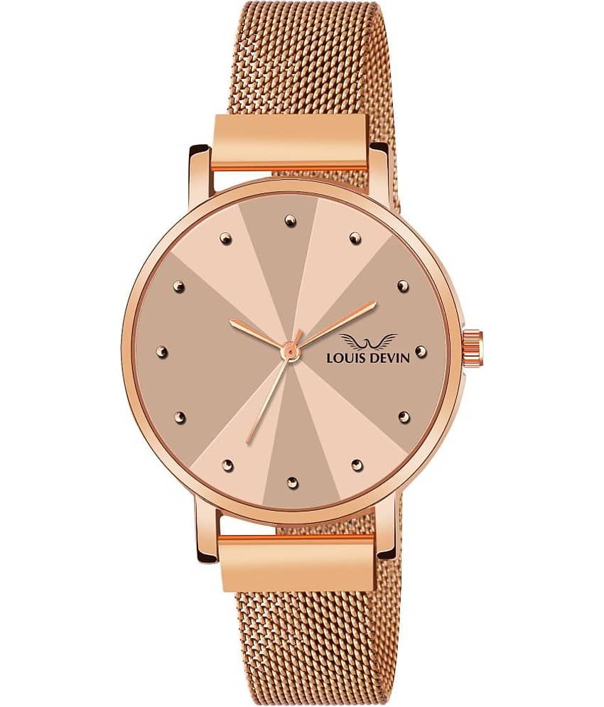 LOUIS DEVIN - Rose Gold Metal Analog Womens Watch
