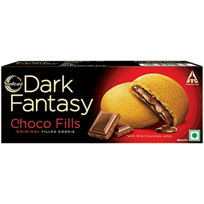 Sunfeast Dark Fantasy - Choco Fills Biscuits - Cookies, Pouch, 1 Pc