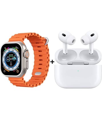 OLIVEOPS Combo Smart Watch Bluetooth Bluetooth Earphone In Ear Active Noise cancellation White