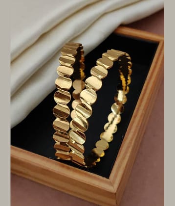 Shivay Fashion Gold Bangle Set ( Pack of 1 )
