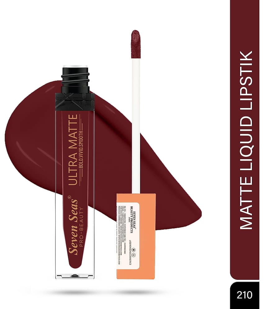 Seven Seas Ultra Matte BOLD,VIVID,SMOOTH The Luxurious Smooth Lipcolor Liquid Lipstick(Claret)