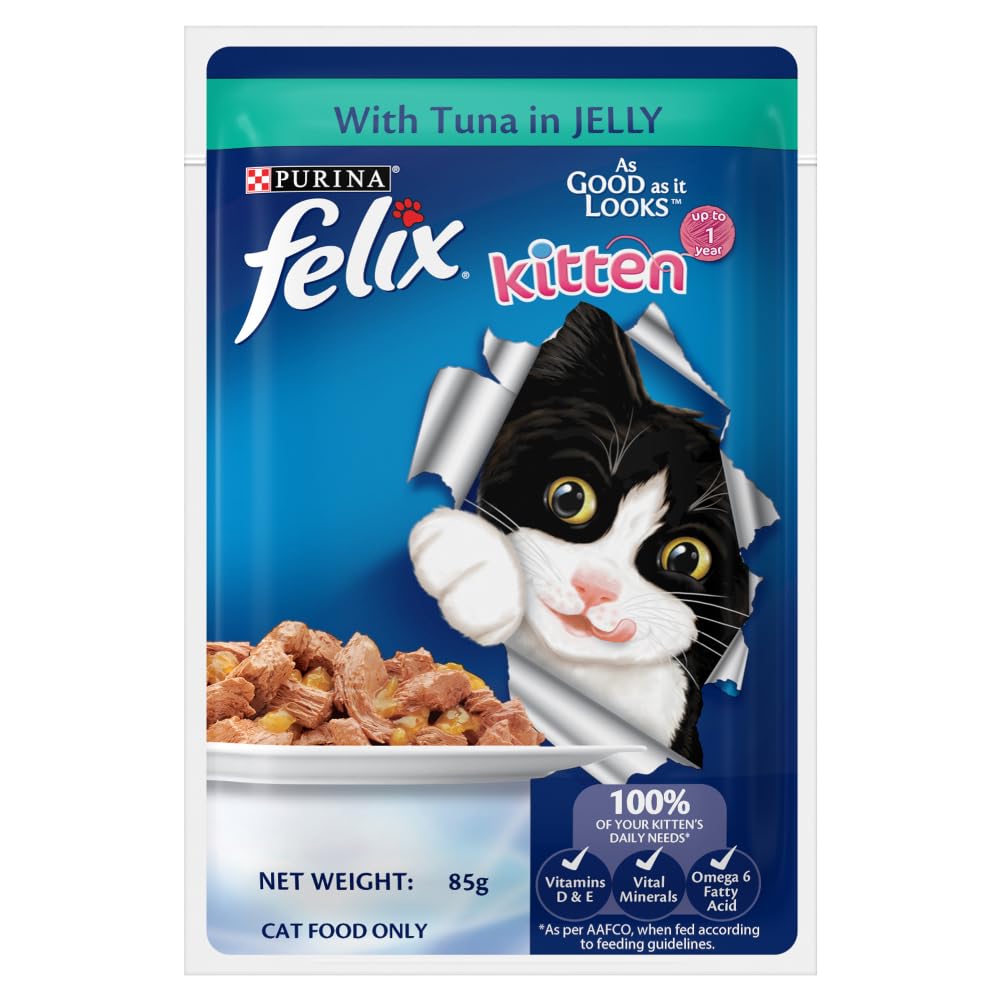 Felix Kitten Tuna In Jelly (85g x 12)
