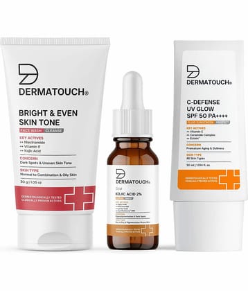 Dermatouch Dermatouch Even Tone Kit 70g PO3 2 Times Use Facial Kit For All Skin Type Fruit 70 ( Pack of 3 )