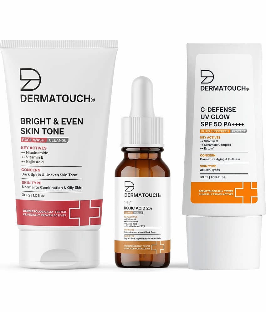 Dermatouch Dermatouch Even Tone Kit 70g PO3 2 Times Use Facial Kit For All Skin Type Fruit 70 ( Pack of 3 )