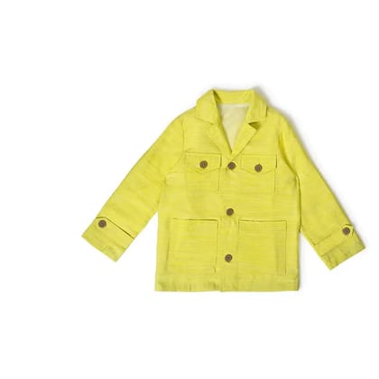 Boys Stylish Blazer-12-18 M / Yellow