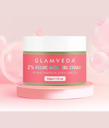 Glamveda 2% Kojic Acid Face Cream Brightening & Acne Scar Treatment Fades Dark Spot, 50g
