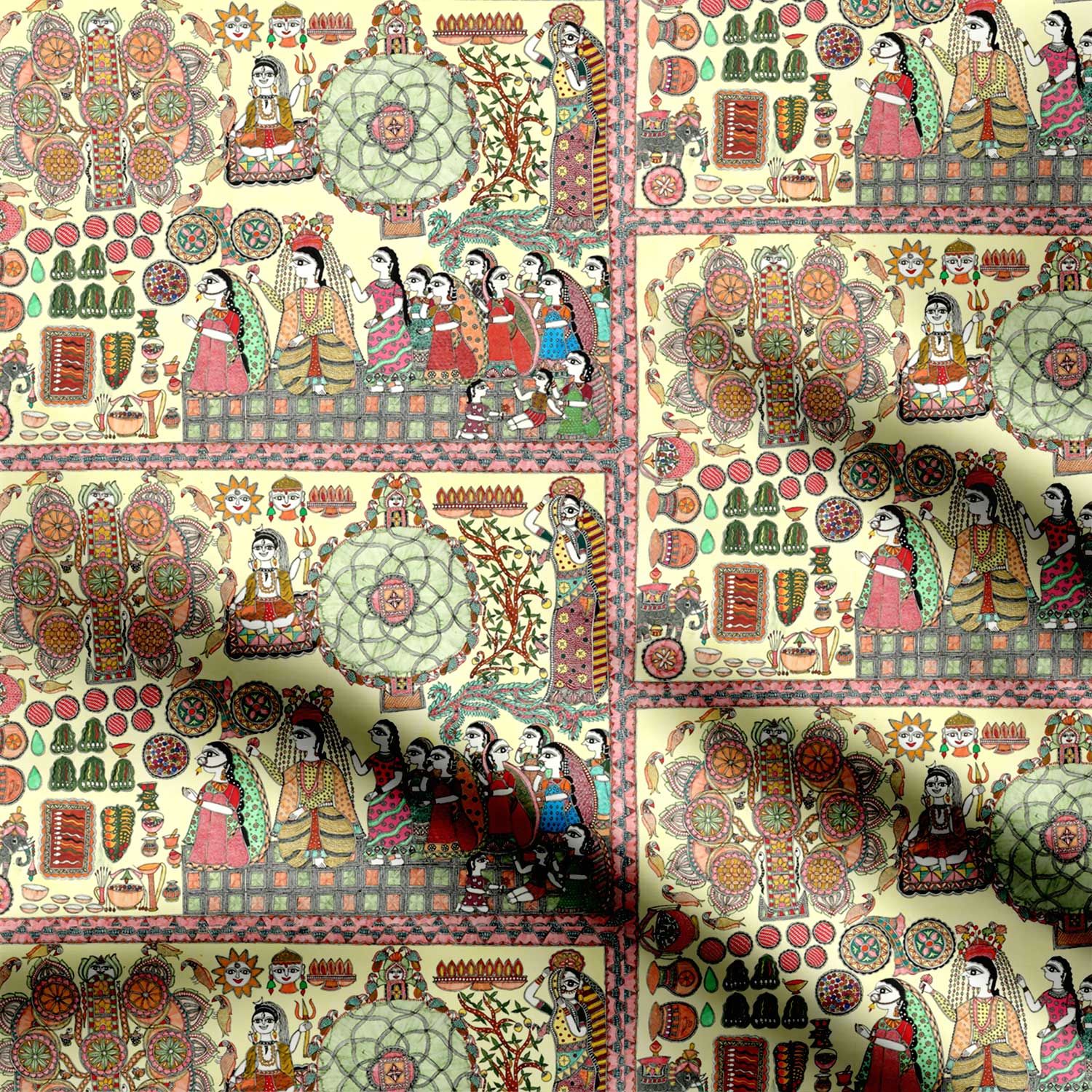 Madhushrawani Snake Puja-Cotton