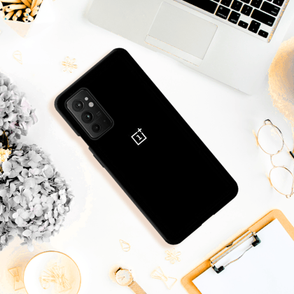 OnePlus 9RT Soft Silicone Smartphone Case-Black