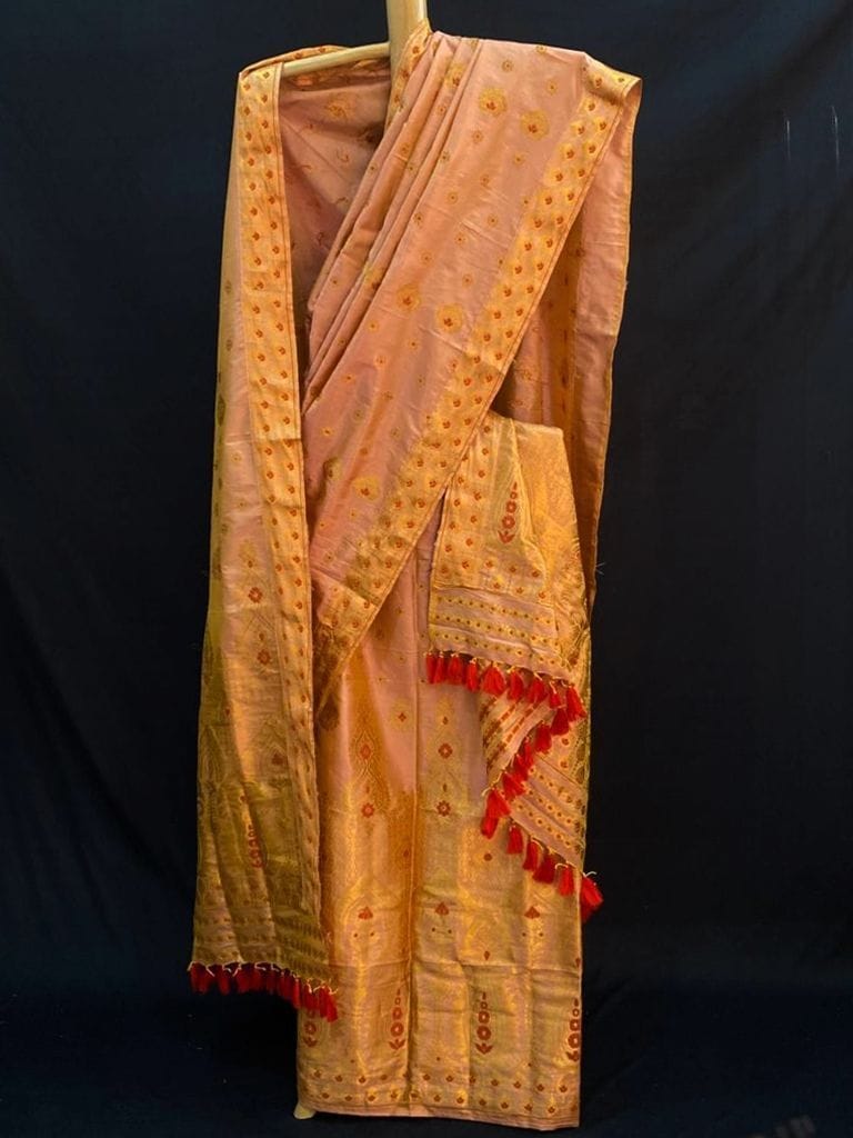 Mulberry Silk Mekhela Chador (2 Pair)