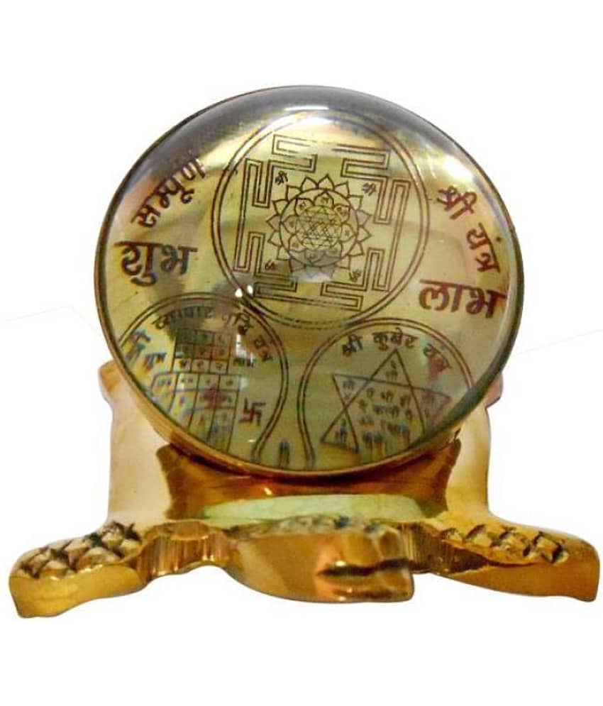 RAHUL NAVI COLLECTION  Fang Shui Sampuran Shree Yantra On Tortoise