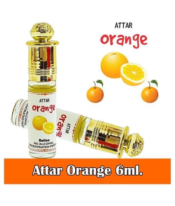 INDRA SUGANDH BHANDAR Attar Fruity Collection - Orange 6ml Rollon Pack