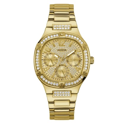 Guess Women 40 mm Gold Dial Analog Watch- GW0558L2-Gold