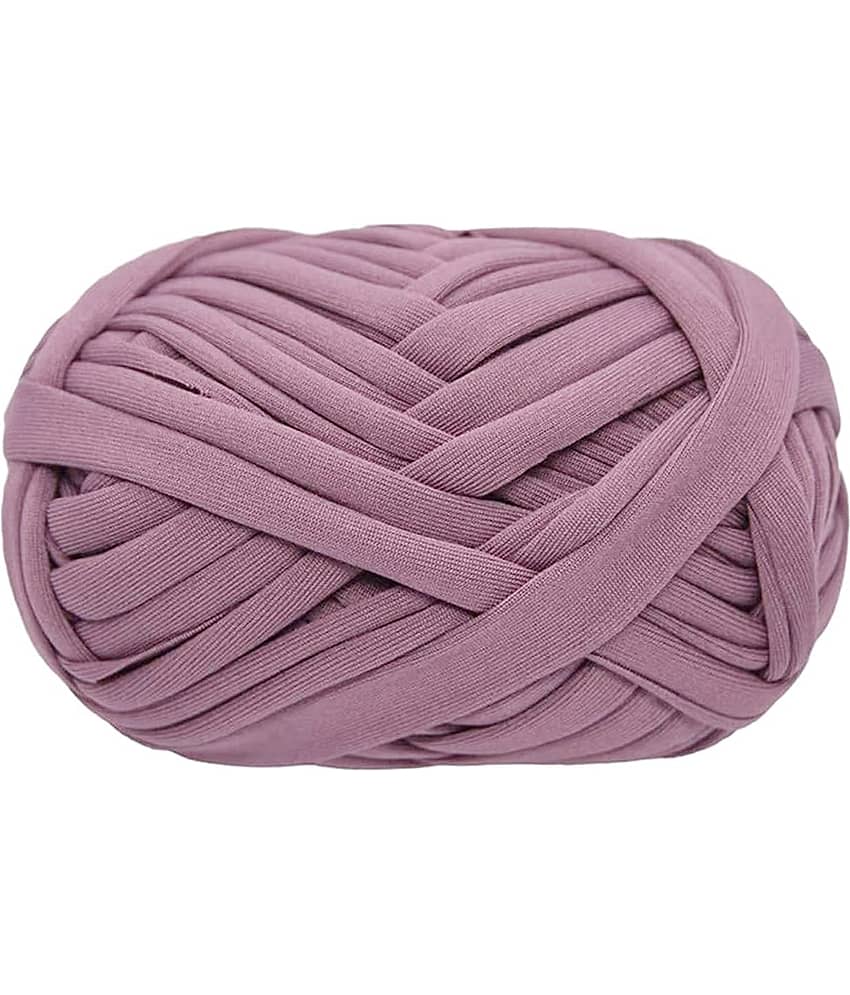 PRANSUNITA T-Shirt Yarn Carpet, Knitting Yarn for Hand DIY Bag Blanket Cushion Crocheting Projects TSH New 100 GMS (PHALSA)