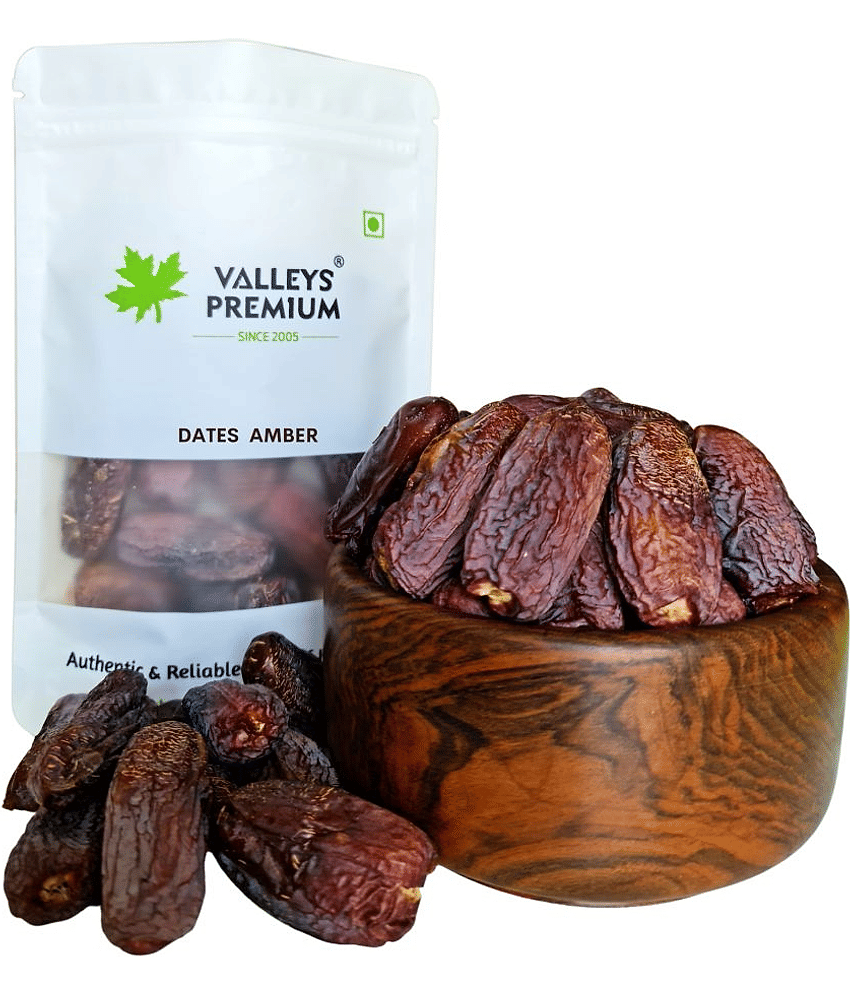 Valleys Premium Saudi Arabian Jumbo Amber Dates 400 Grams