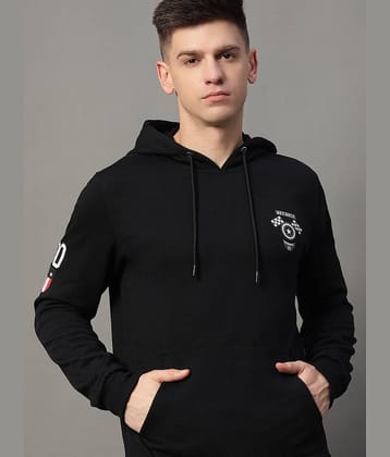 GET GOLF Fleece Hooded Men's Sweatshirt - Black ( Pack of 1 )