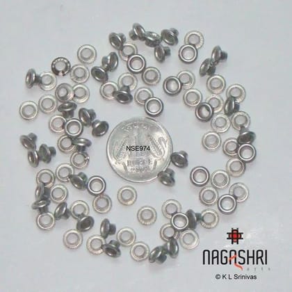 Silver Eyelets for scrapbooking (Pack of 100 Pcs)